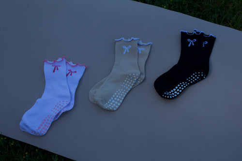 Everyday Bow Pilates Socks